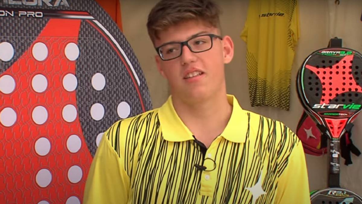 El pádel llora la muerte de Alex Gama a los 17 años.