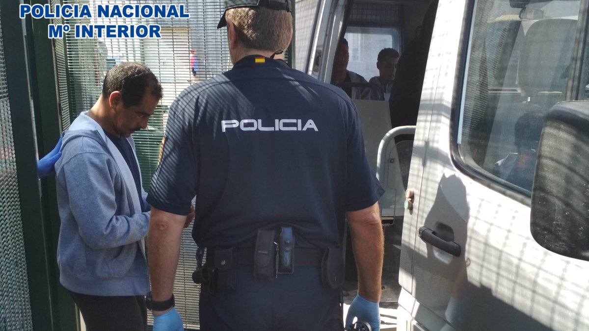 Imagen de uno de los detenidos en la operación de la Policía Nacional.