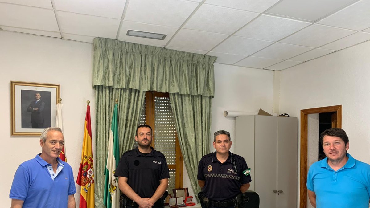 Responsables de la Policía Local en el municipio.