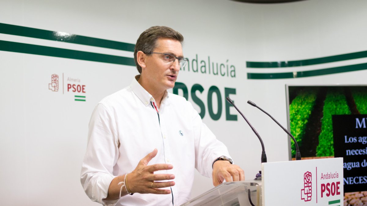 Imagen del secretario general del PSOE en Almería, José Luis Sánchez Teruel.