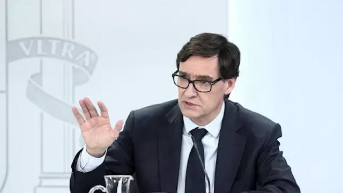 El ministro de Sanidad, Salvador Illa, comparece en rueda de prensa.