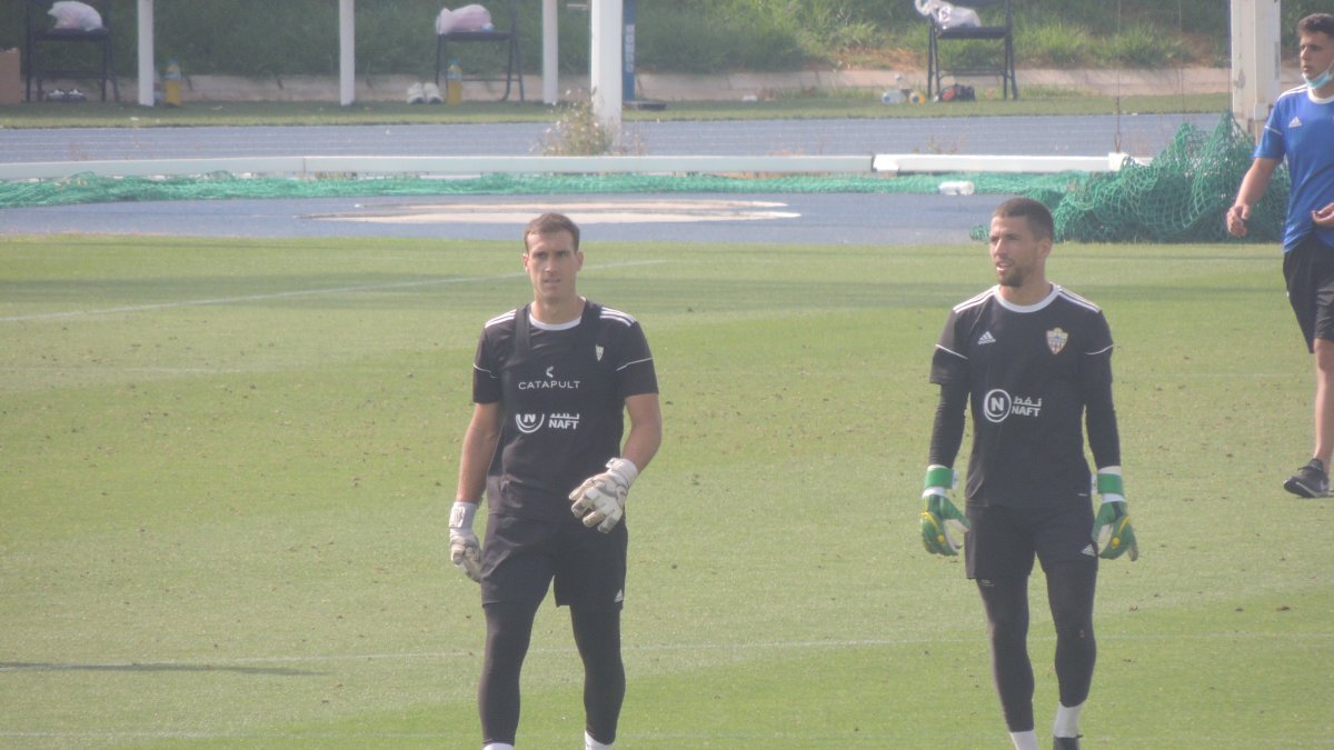 Jero con Fernando este miércoles en el Anexo.