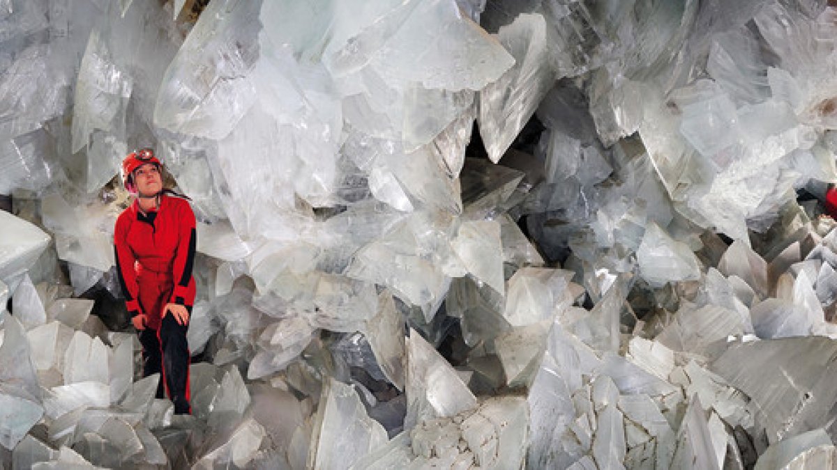 Los Cristales del interior componen imágenes increíblemente hermosas.