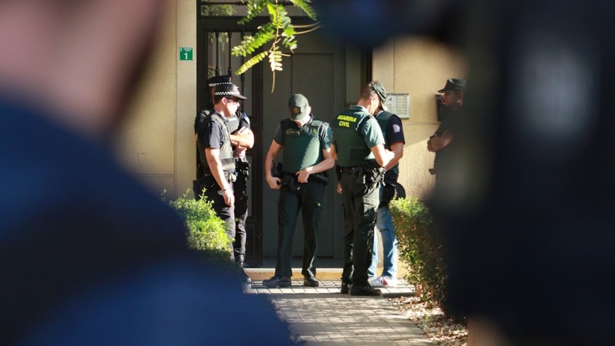 Lugar del crimen en Huércal de Almería.