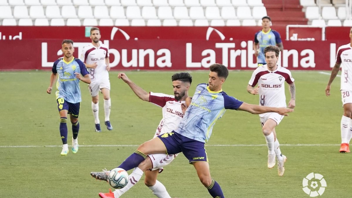 César de la Hoz en el Albacete-Almería.