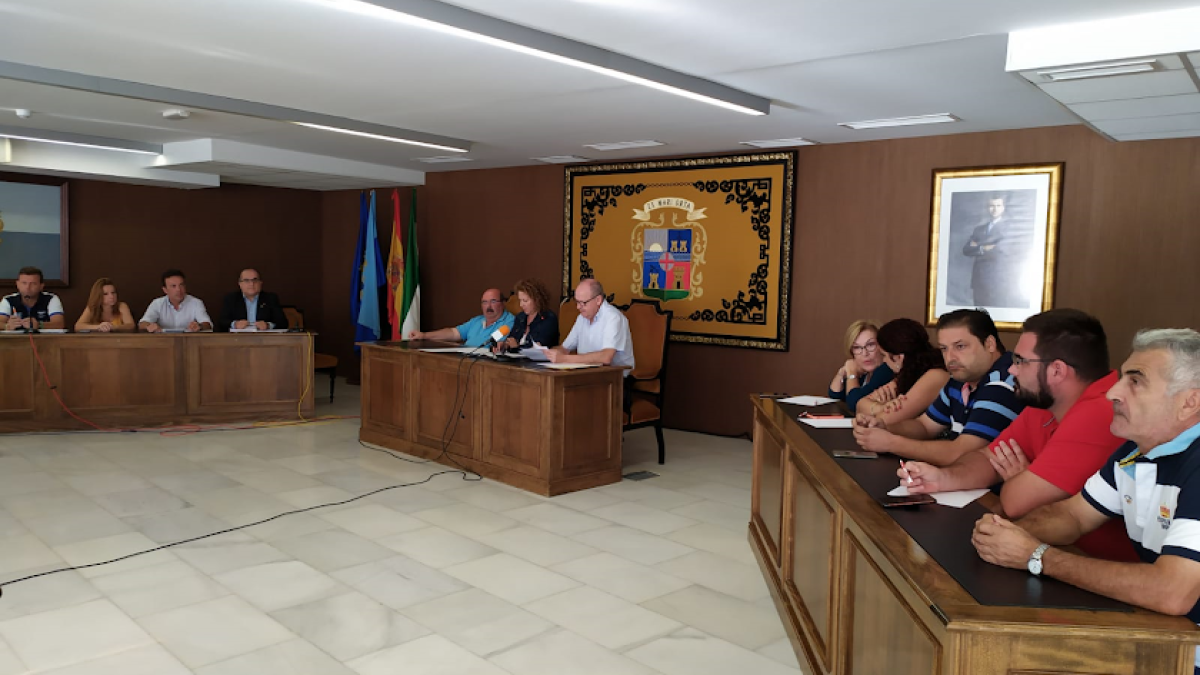 Pleno en el que se aprobó el pasado octubre la adjudicación del agua.