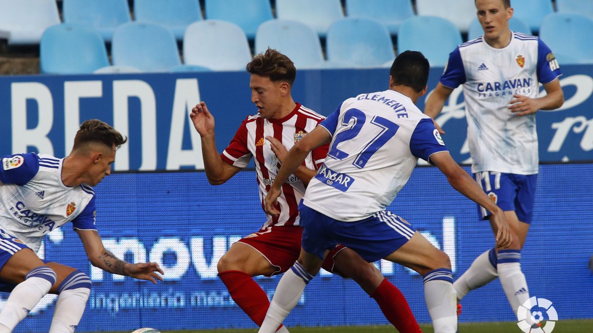 Francis en el partido ante el Real Zaragoza.