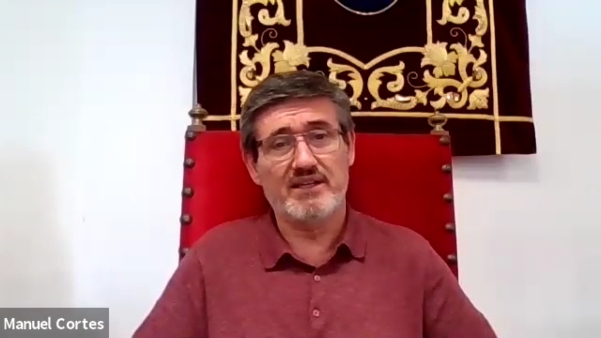 Intervención del alcalde de Adra, Manuel cortés en el ‘Webinar’ de LA VOZ