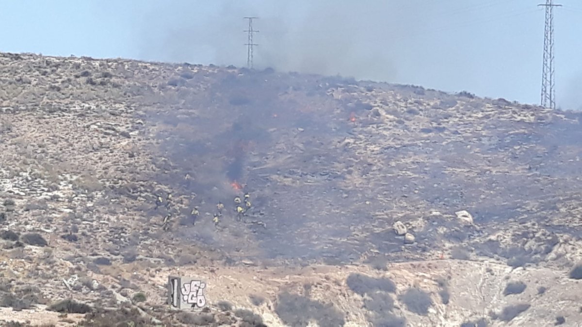 Imagen del incendio.