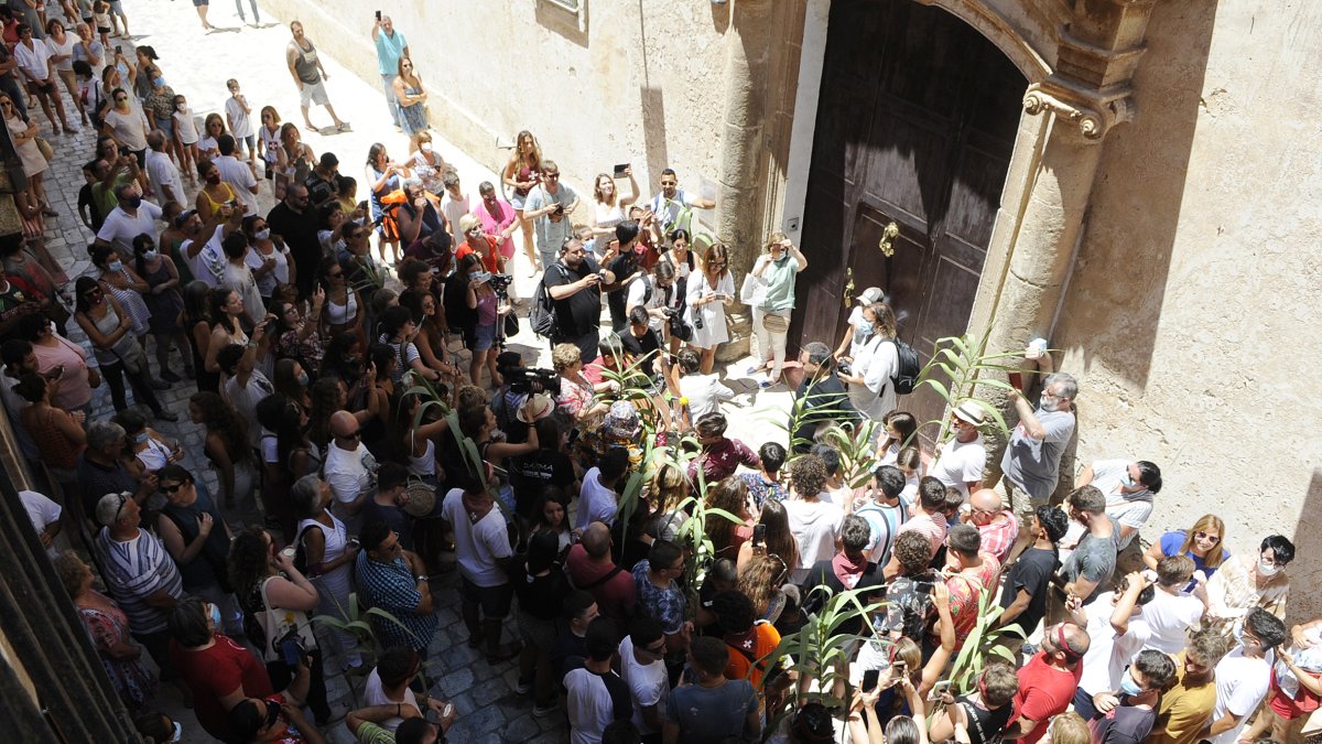 Concentración en la localidad menorquina de Ciutadella .