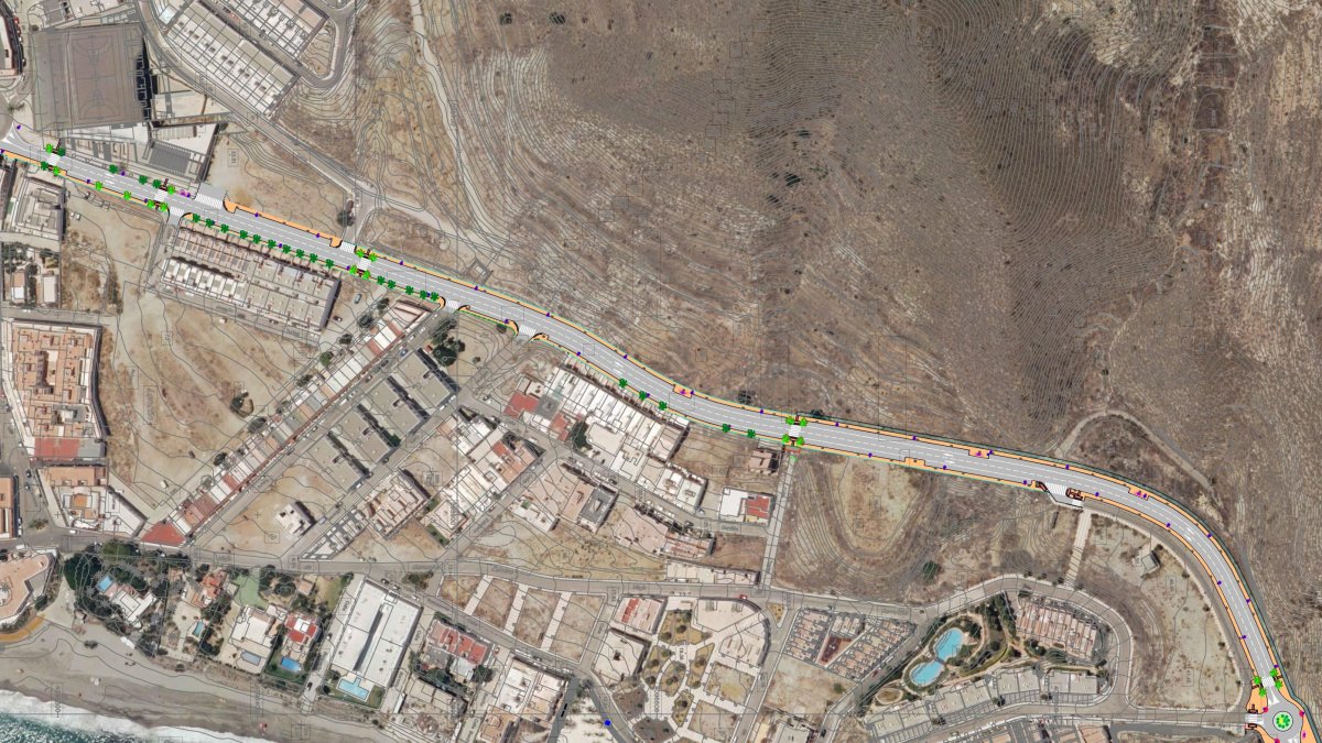 Imagen del plano de la zona del municipio donde se ejecutará el proyecto.