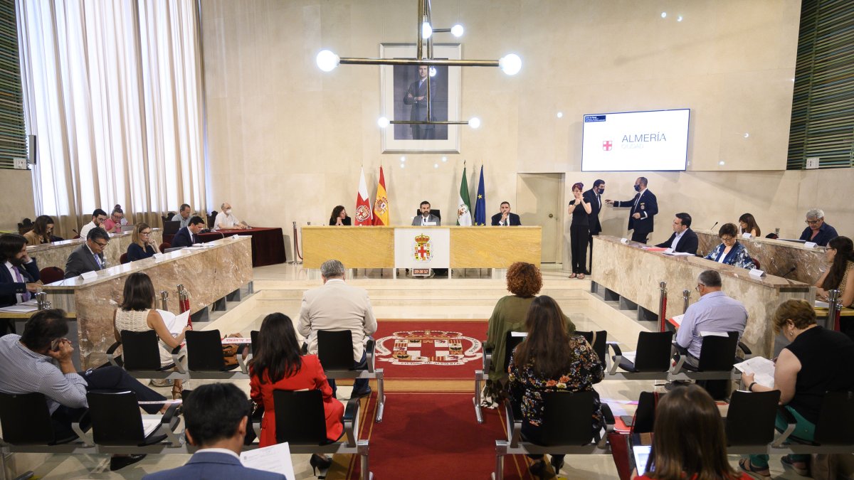 Plano general del Pleno del Ayuntamiento de Almería