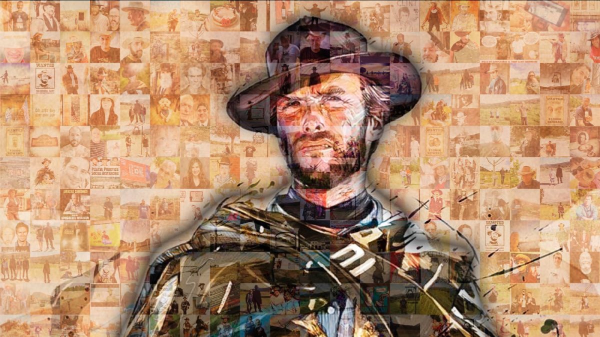 Mural formado con las más de 500 imágenes.