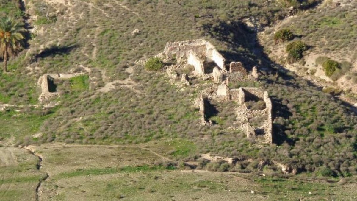 Estado actual del cortijo el Ricardillo, junto la Cala de San Pedro, en Níjar.