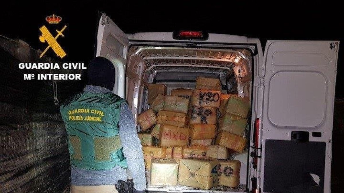 Hachís intervenido en una operación.