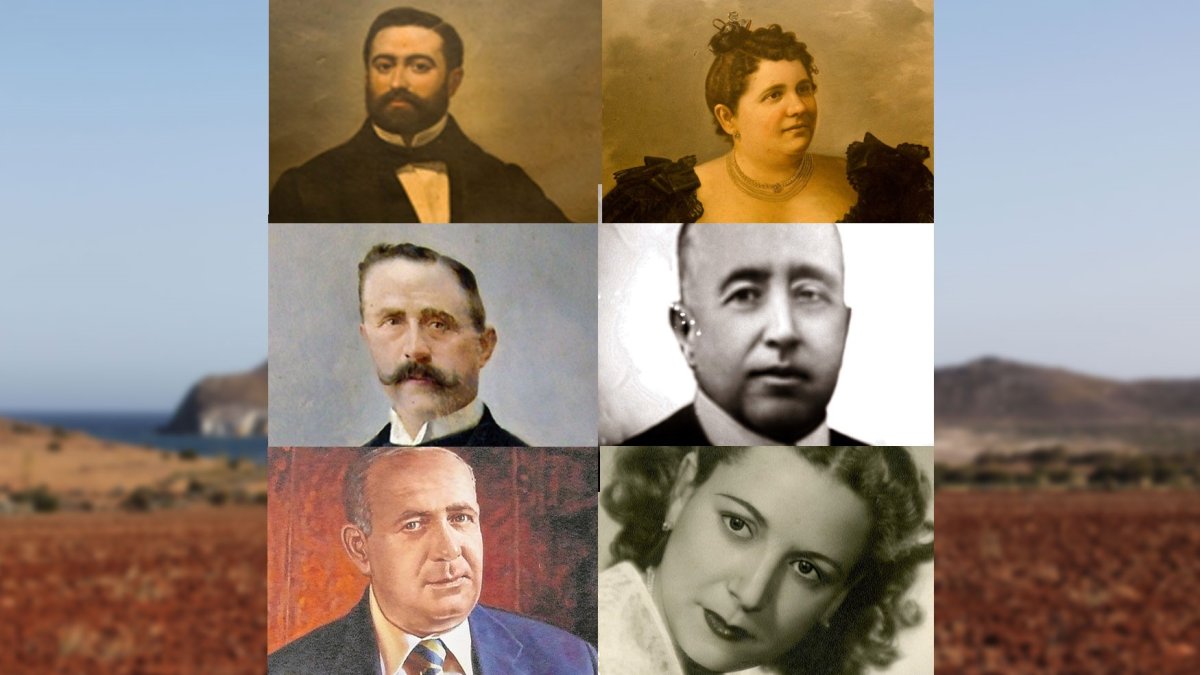 Felipe Vilches, Josefa Montoya, José González Canet, Antonio González Egea, José González Montoya y Francisca Díaz.