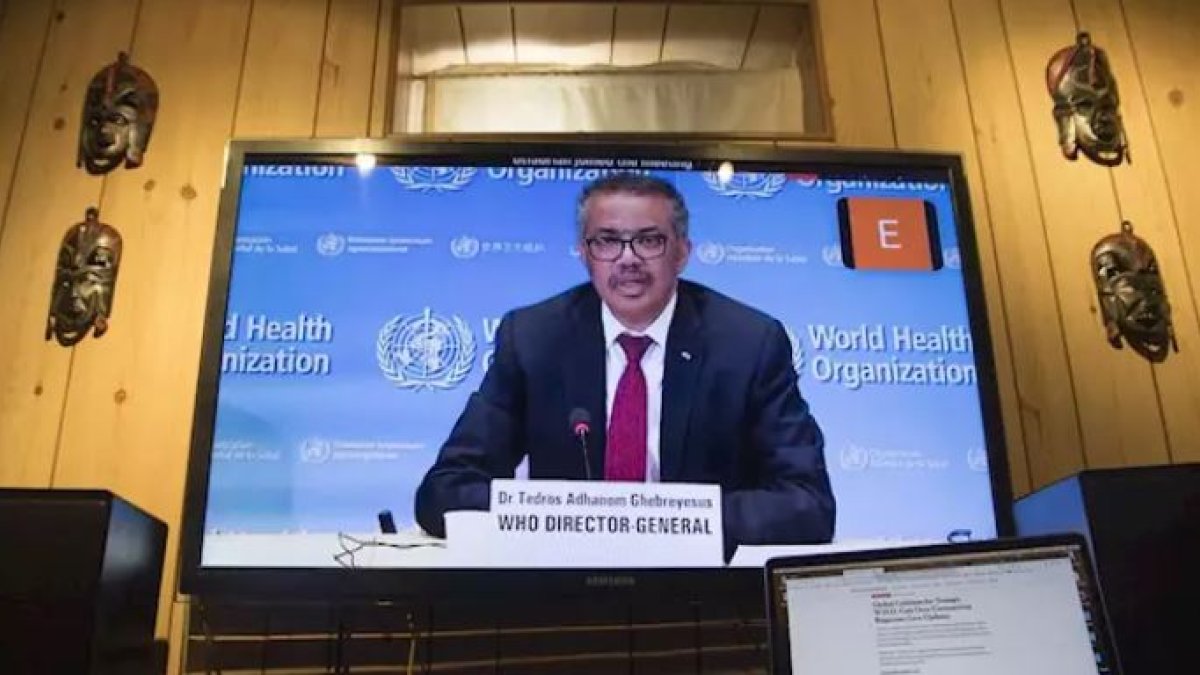 Rueda de prensa de Tedros Adhanom Ghebreyesus.