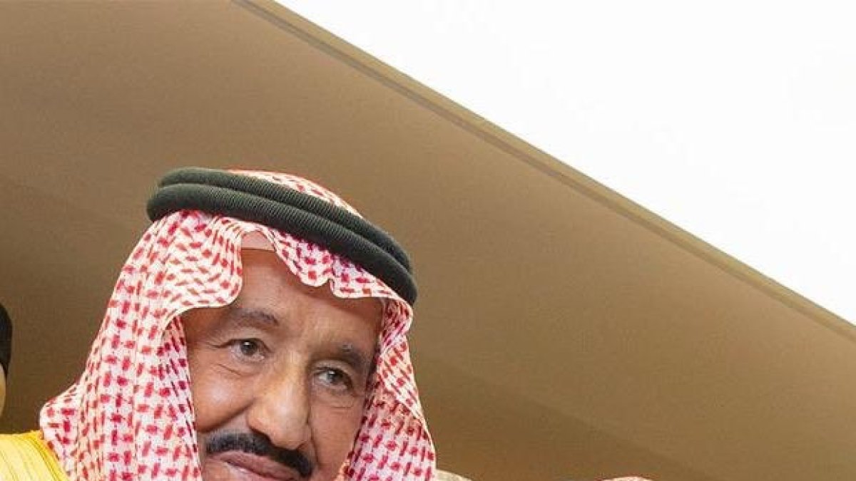 Turki con el Rey de Arabia Saudí, Salmán bin Abdulaziz al Saud.