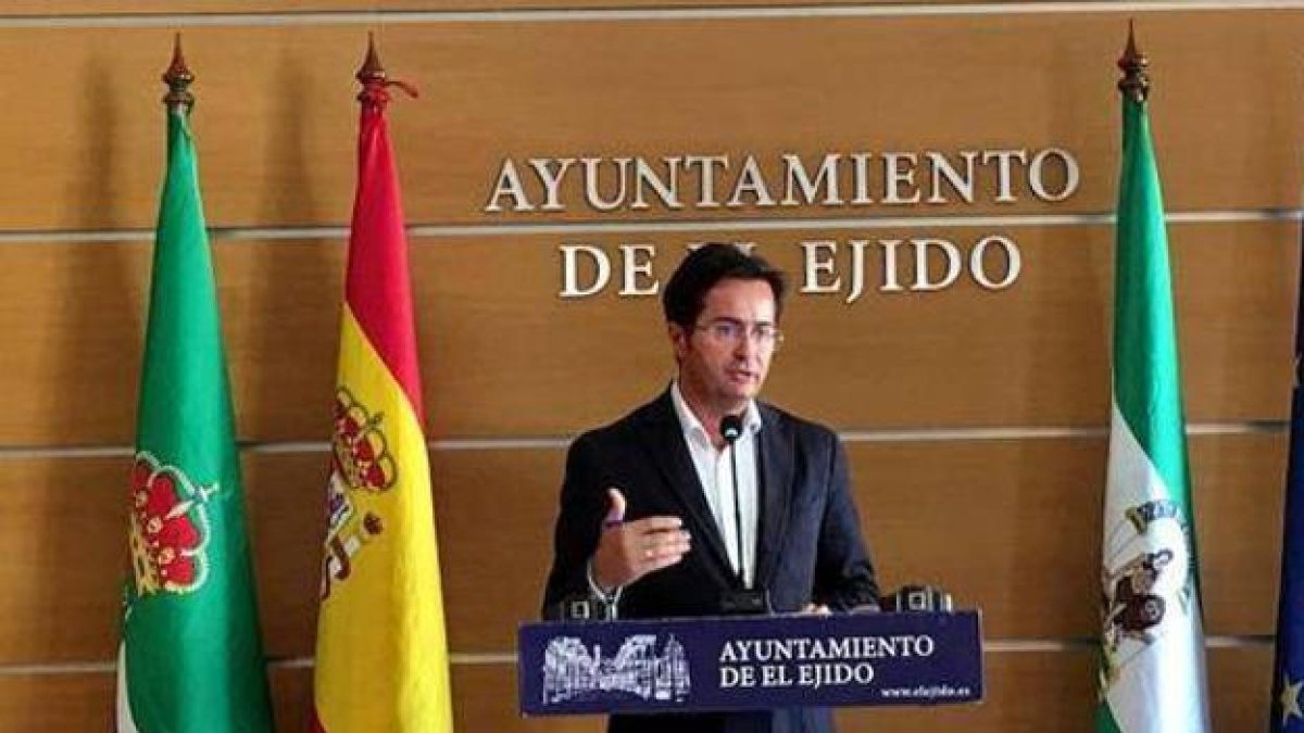 El alcalde de El Ejido, en una comparecencia anterior.