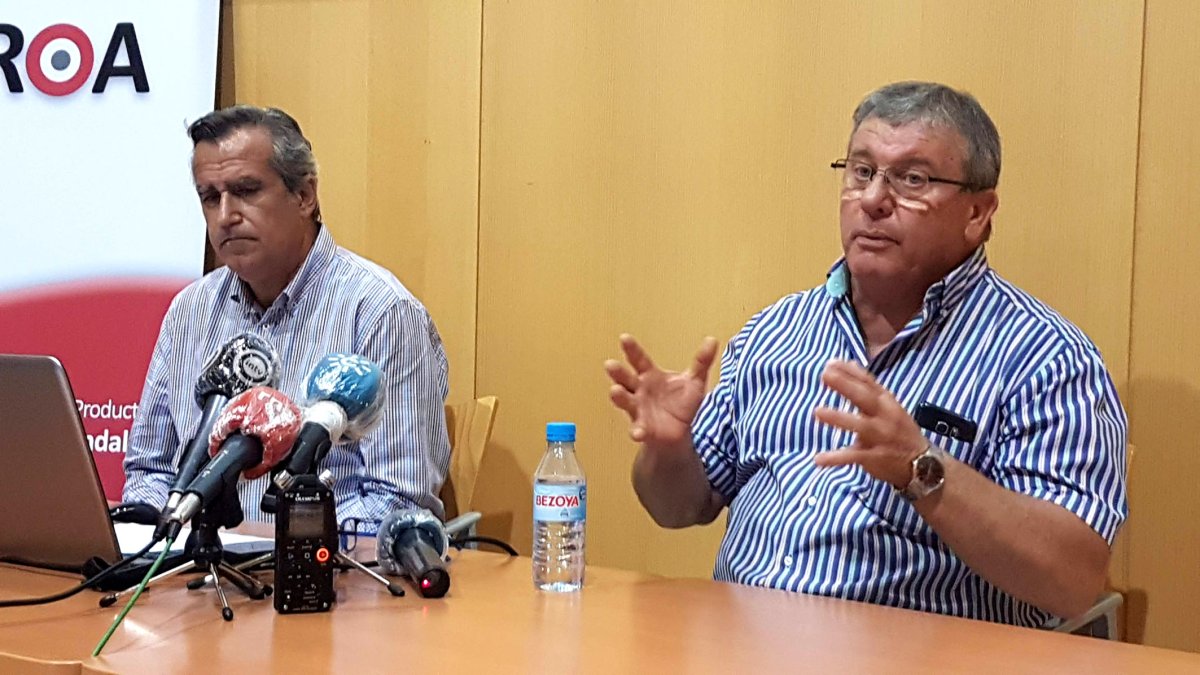 El presidente, Juan Antonio González, en la presentación del balance