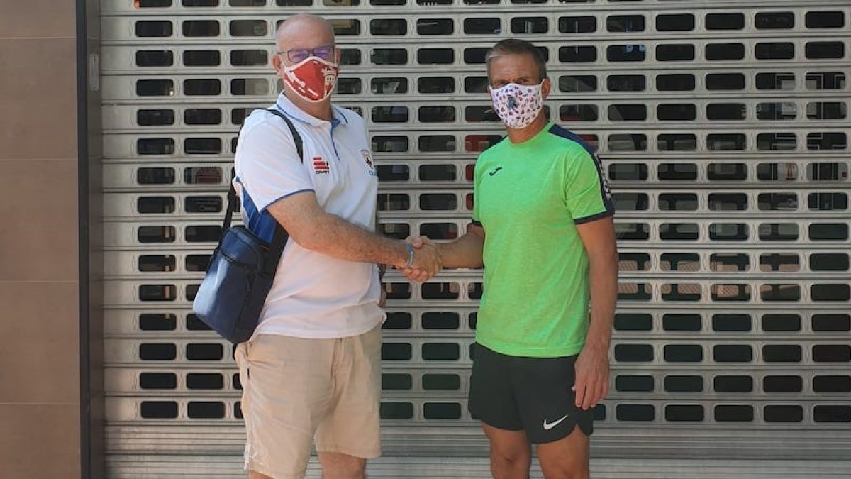 Palanca con el nuevo entrenador.