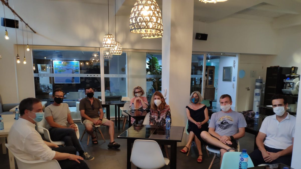 Reunión del delegado con los empresarios almerienses.