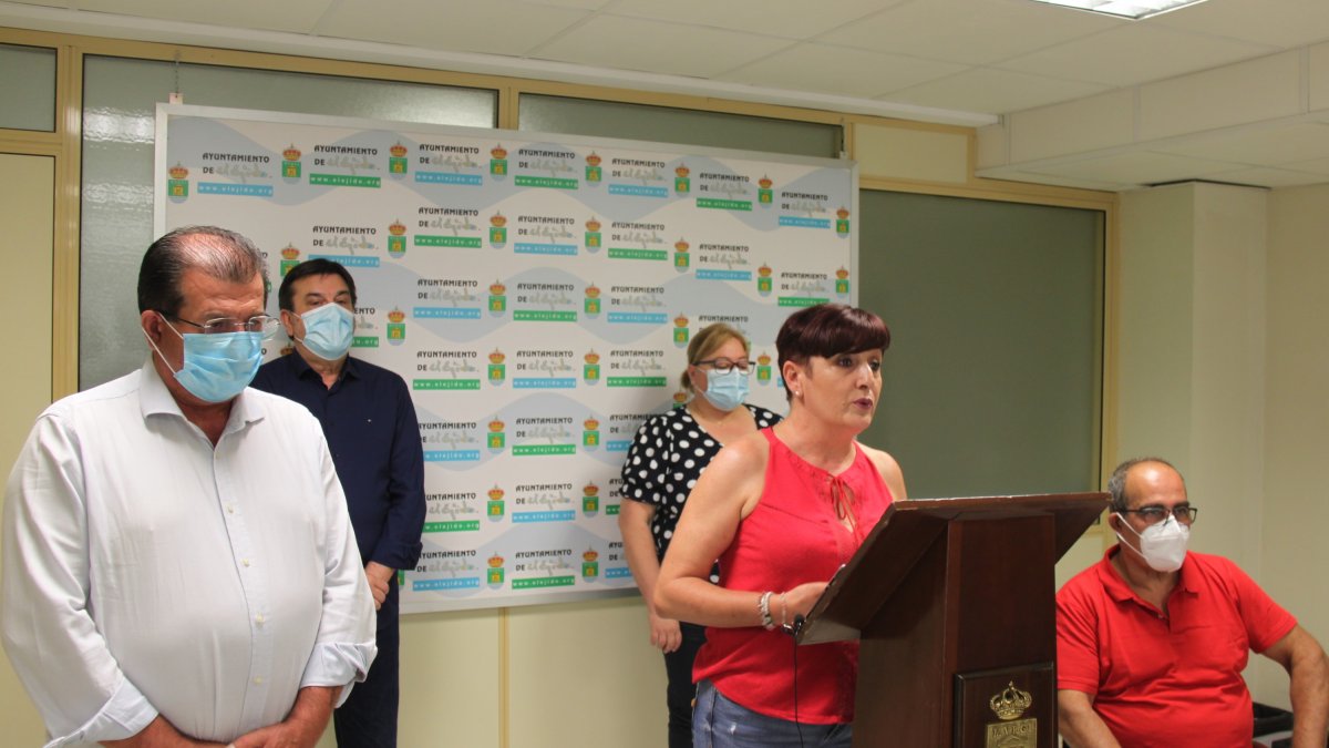 Carrión, en la rueda de prensa de este jueves.