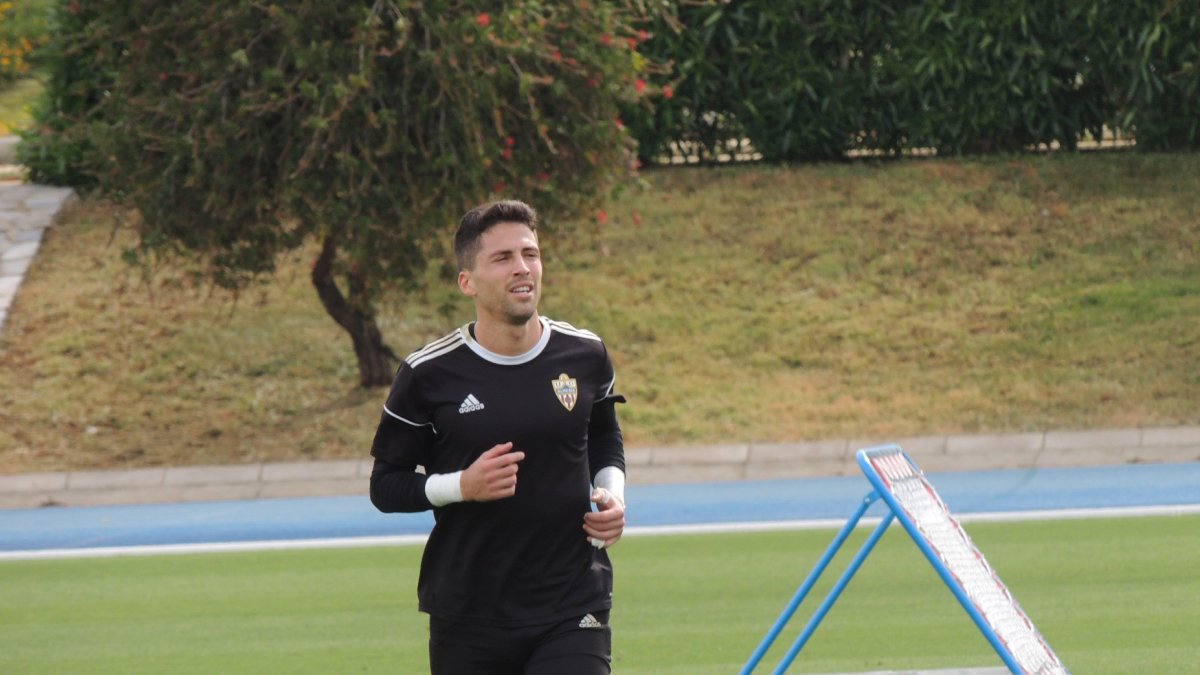 Jero Lario en el campo Anexo.