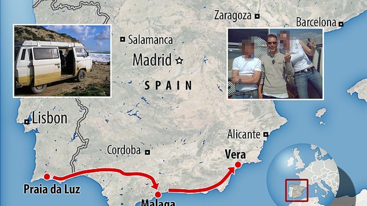Recorrido de la pareja de turistas junto al secuestrador. Foto de Daily Mail.