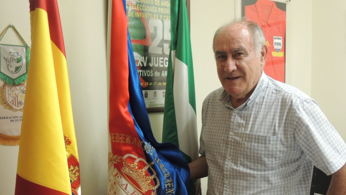 Martín Doblado, con LA VOZ, en la FAF.