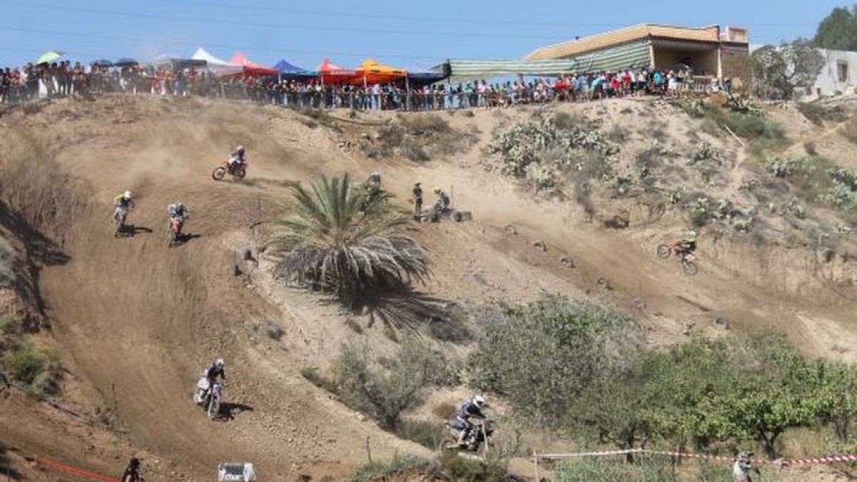 Imagen de archivo de una prueba de Motocross.