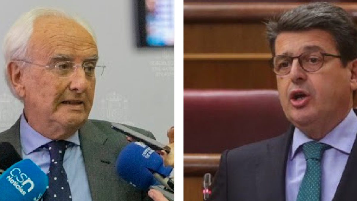El subdelegado, Manuel de la Fuente, y el diputado del PP, Juan José Matarí.