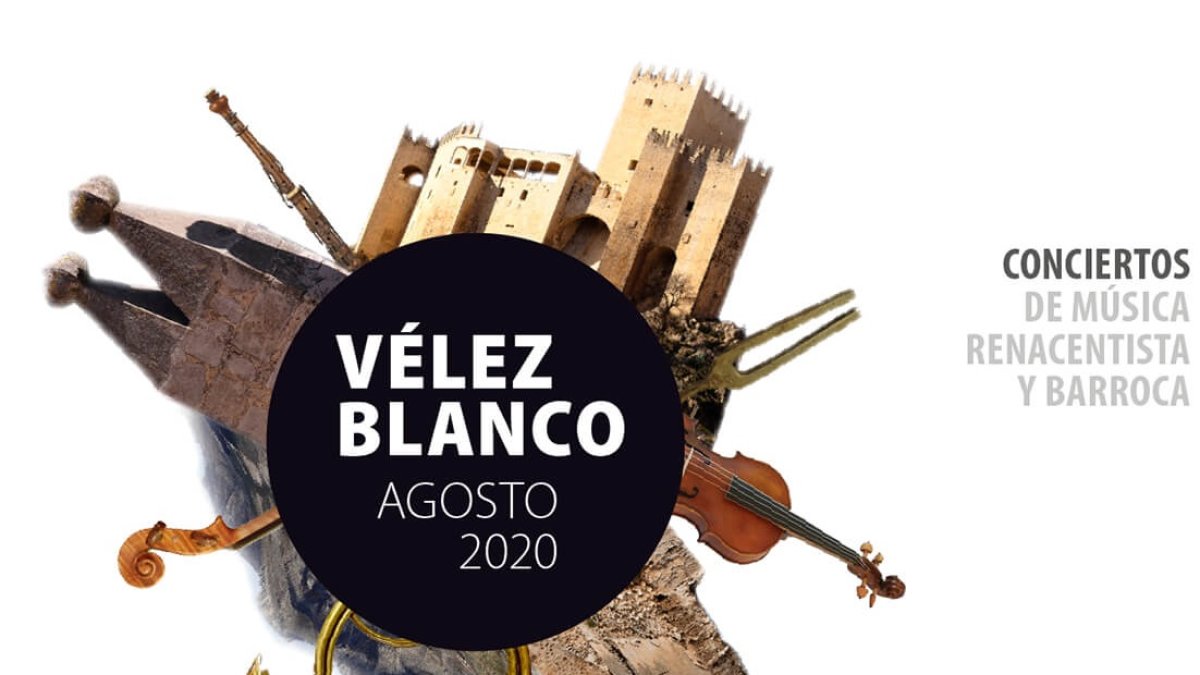 Cartel del programa de música renacentista y barroca de Vélez-Blanco.