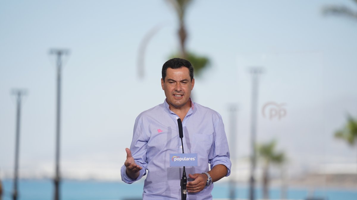 Juan Manuel Moreno, presidente de la Junta de Andalucía.