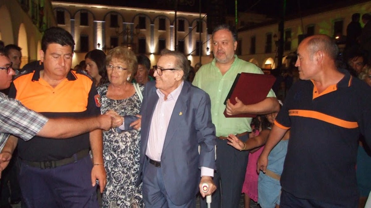 Manolo y Anita en Berja en julio de 2013.