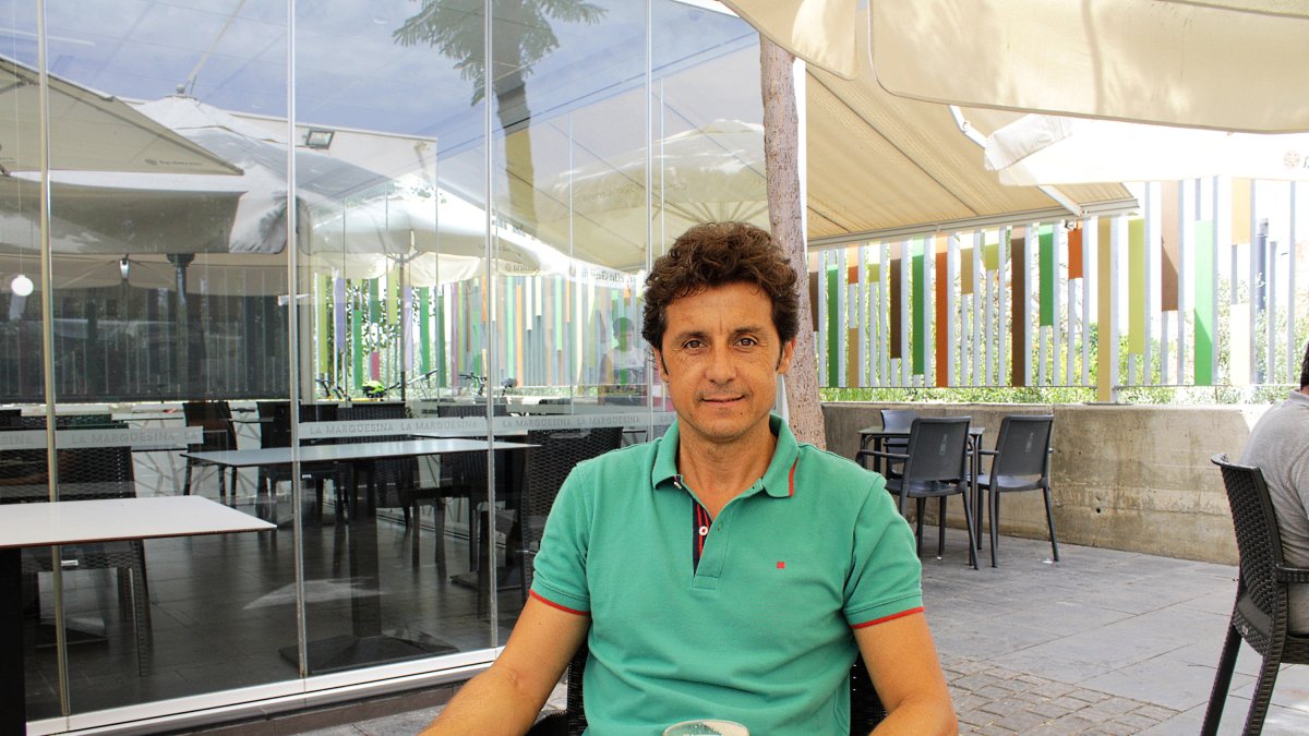 El torero almeriense Ruiz Manuel durante su entrevista.