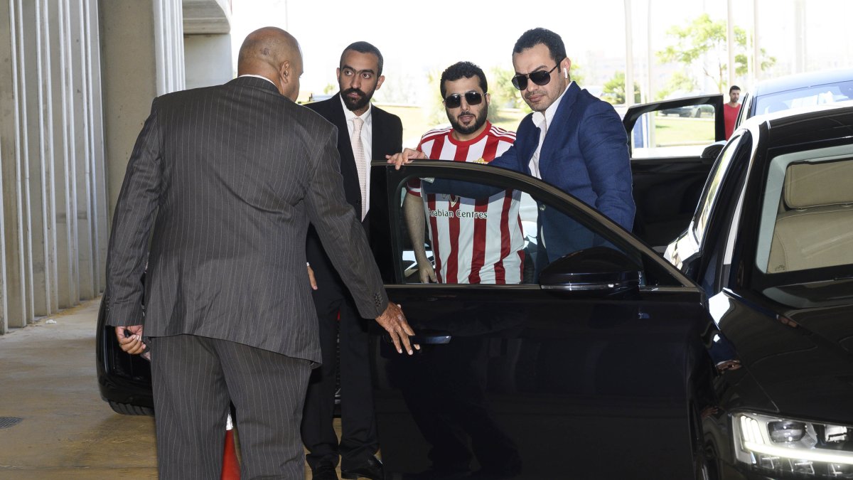 El presidente del Almería, en su segunda visita a Almería.