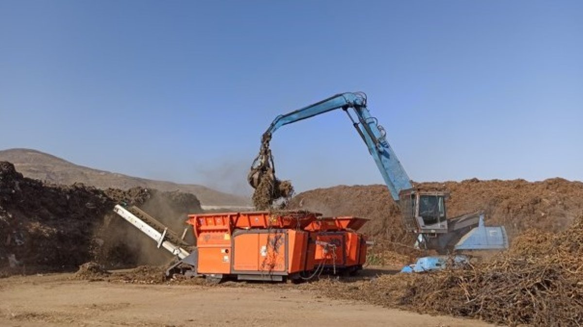 La Mojonera. Compostaje de Restos Vegetales.