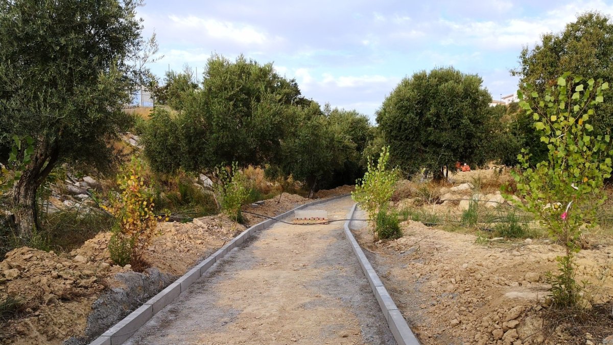 Las obras del nuevo espacio verde del municipio avanzan a buen ritmo.
