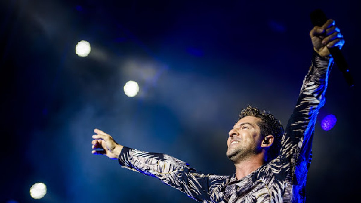 David Bisbal en el concierto que ofreció el pasado año ante 9.000 personas