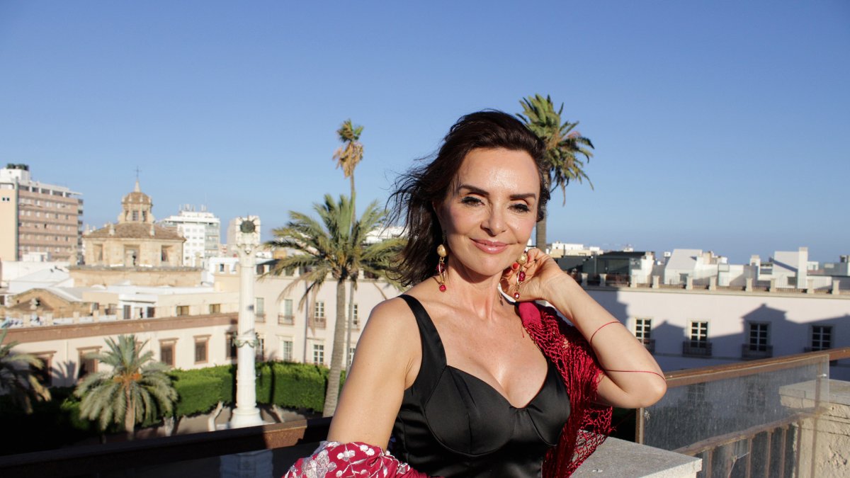 Camino Martínez en la terraza-mirador del Ayuntamiento.