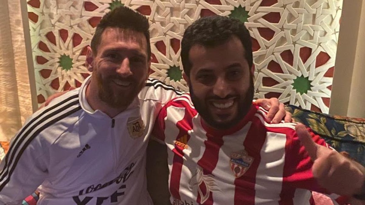 Messi y Turki en Riad.