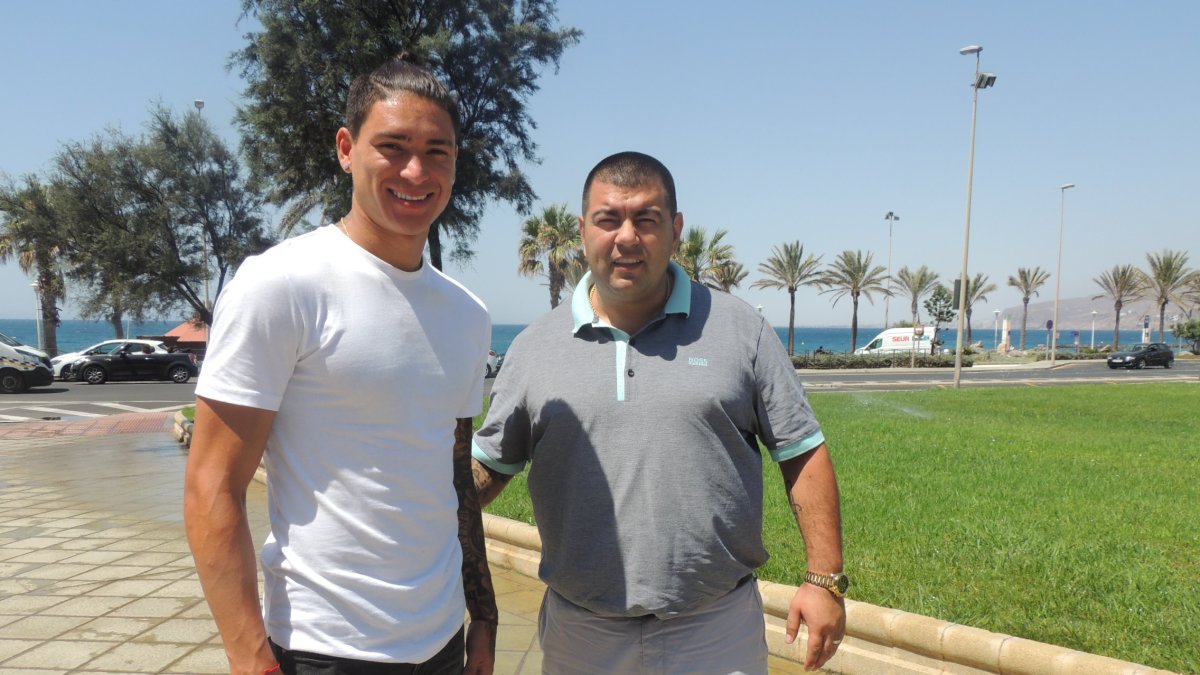 Edgardo Lasalvia estuvo en julio en Almería.