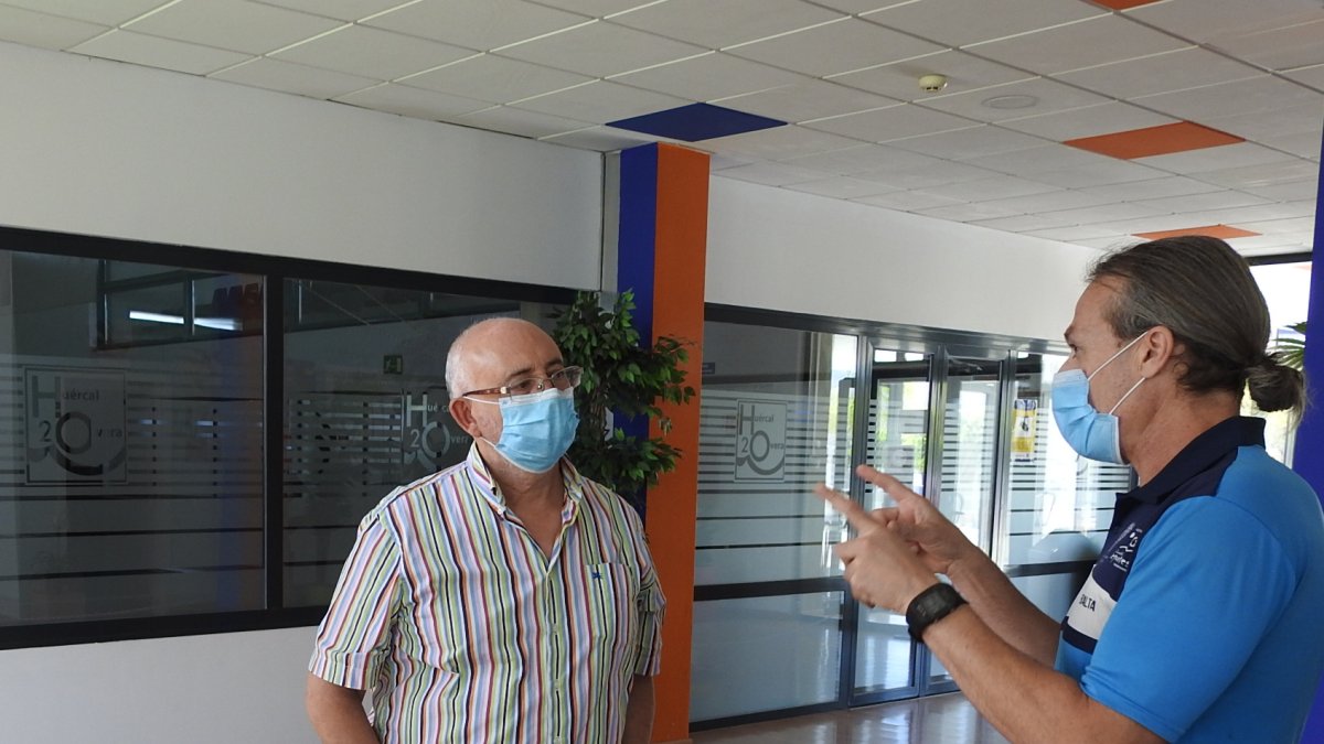 Todo preparado para la apertura del centro.