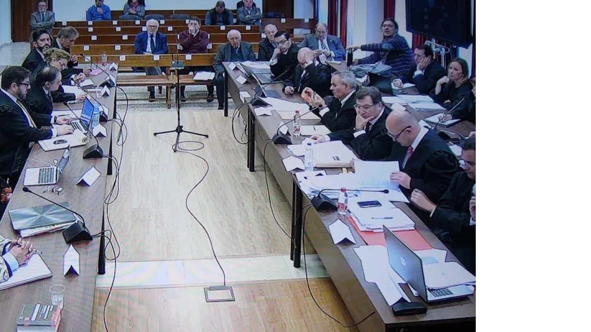 Sala del juicio del Caso Poniente