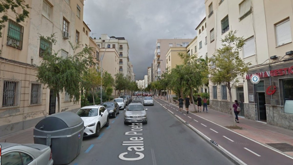 Calle Poeta Paco Aquino de Almería capital.