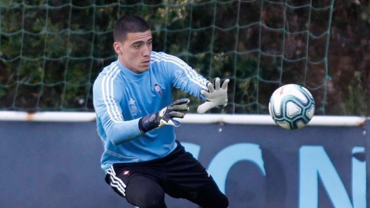 El portero Rosic en su etapa en el Celta.