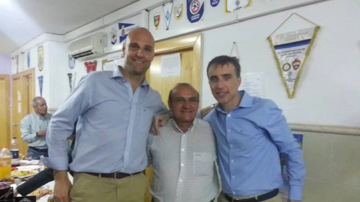 Tres grandes del arbitraje: Montoya Samper, Rafael Martínez y Borbalán.