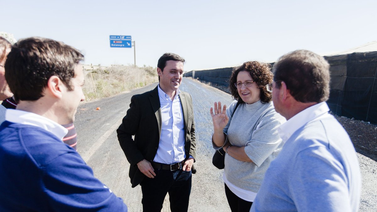 El presidente de Diputación en Balanegra.