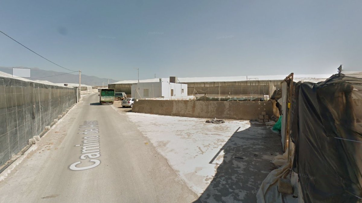 Zona de invernaderos en Matagorda en la que ocurrió el suceso.